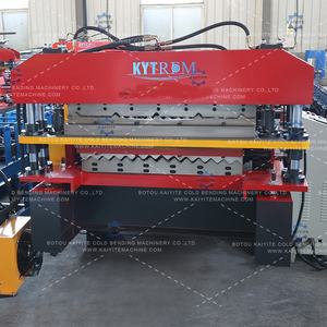 用于波纹和梯形金属屋顶板的高精度双层瓦片滚压成型机 - Product Image 5