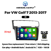 Navifly Écran tactile de navigation de voiture intégré Car-play Auto Autoradio Android X1 X2 pour VW Golf 7 Support BT DSP GPS WIFI