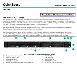 Serveur ProLiant DL365 Gen11 GPU sur mesure P54198-B21 pour équipement de service, serveur en rack DL365 Gen11, serveur HPE - Product Image 6