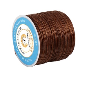 Collier de chaussures de sport 0.6mm à coudre en fil de coton ciré Thaila rond - Product Image 4