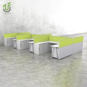 Iultra U รูปร่างของฉันห้องทำงานแบบแยกส่วน, โต๊ะทำงานส่วนตัวเวิร์กสเตชันสำนักงานโต๊ะทำงานที่บ้านสะดวกสบาย - Product Image 2