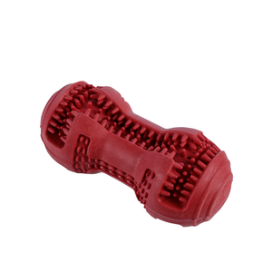 JIUZE Prezzo di Fabbrica Eco-Friendly Giocattolo da Masticare per Cani a Forma di Manubrio Sonoro, Taglia Media, per Pulizia Denti e Salute Dentale, in Gomma Resistente - Product Image 5