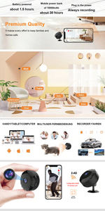 كاميرا أمان منزلية لاسلكية صغيرة بالجملة بدقة 1080 بكسل مع رؤية ليلية ومستشعر H.265 CMOS واي فاي وكشف الحركة للاستخدام المنزلي - Product Image 4