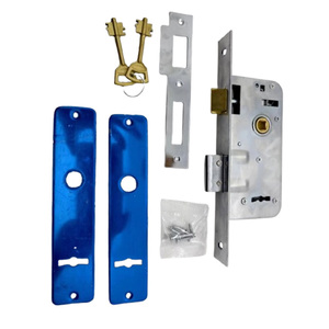 Cerradura de Embutir <span class=keywords><strong>DIDA</strong></span> AL612F/612R/101S Resistente con Doble Cerrojo y Llave de Zinc Galvanizado |   Instalación Fácil, Distancia al Centro de 40 mm - Product Image 1