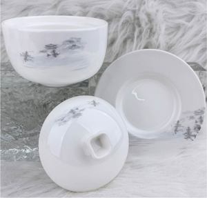 Service de vaisselle en porcelaine bleue réactive résistante aux éclats, faible MOQ, pour restaurants, hôtels et banquets - Product Image 6