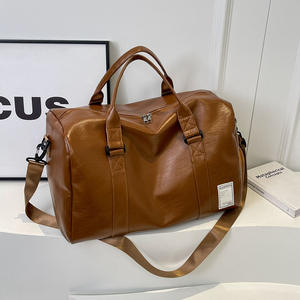 Sac de voyage vintage en PU, unisexe, haut de gamme, grande capacité 20-35L, pour sport et gym, avec fermeture éclair et séparation sec/humide - Product Image 6