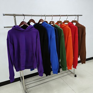 Felpa con Cappuccio da Uomo di Alta Qualità, 450g, 100% Cotone Pesante, Oversize, con Stampa 3D a Rilievo di Fiori, <span class=keywords><strong>Streetwear</strong></span> - Product Image 4