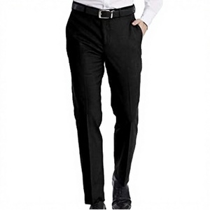 Pantalon de Costume Homme Formel de Haute Qualité, Design Personnalisé Tendance, 100% Coton Toile Non Tissée Respirante, Taille Moyenne, Prise en Charge ODM - Product Image 3