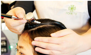 HB08 Pistolet Aérographe Barbe Coiffeur pour Coloration <span class=keywords><strong>Cheveux</strong></span> sans Fil avec Compresseur - Product Image 4