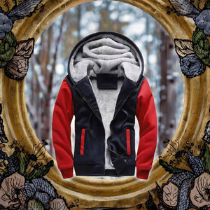 Chaqueta de bombardero para hombre, abrigo deportivo europeo con capucha y cremallera, chándal de nueva marca de lana gruesa y cálida para invierno - Product Image 2