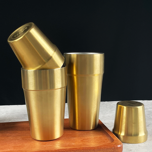 كوب طعام محمول للتخييم من الفولاذ المقاوم للصدأ 304 بتصميم كوري ذو طبقتين معزول حراريًا لمدة 6 ساعات قابل للتكديس - Product Image 1