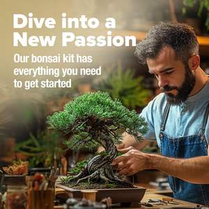 Kit <span class=keywords><strong>d</strong></span>'arbre à bonsaï pour la culture à la maison Kit <span class=keywords><strong>d</strong></span>'espèces faciles à cultiver incluant un kit complet de plantes Pots de bonsaï Boulettes de tourbe Bonus Guide <span class=keywords><strong>d</strong></span>étaillé Excellent - Product Image 5