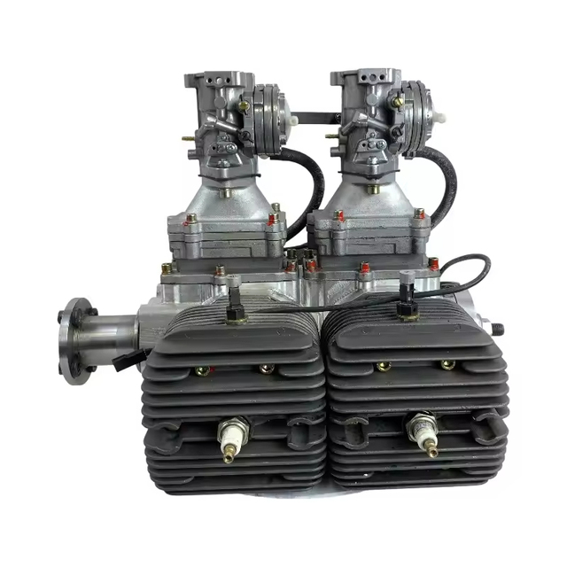 Double Cylinder Gasoline Engine for UAV - Water-Cooled Hybrid Generator 700cc EFI System