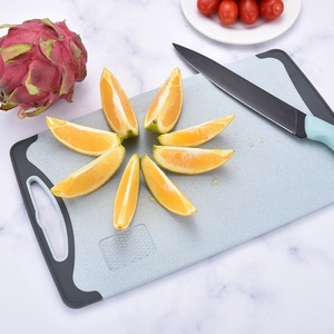 Ensemble de planches à découper extra larges, planche à découper double face pour la cuisine, planche à découper en plastique avec poignée facile à saisir - Product Image 3