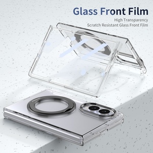 Funda Magnética Transparente para Teléfono Samsung Z Fold 8 7 6 5 4 3 con 360° de Protección °   Protector de pantalla frontal con soporte, cubierta rígida a prueba de golpes - Product Image 5