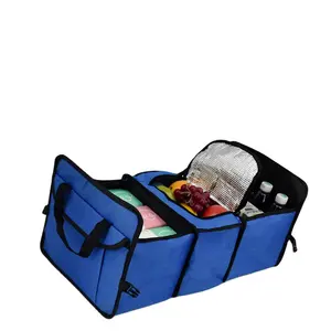 Home Organization OEM Service Handles Folding Kids Fabric Bins Oxford Cloth Car Storage Bag