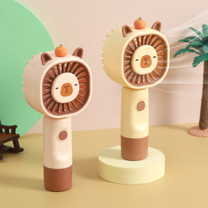 Moe Fun Kabi <span class=keywords><strong>Bala</strong></span> tre pale USB portatile portatile ventola di raffreddamento ad aria motore Brushless inglese Cartoon Design di plastica - Product Image 3