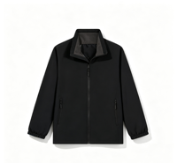 Veste Softshell Homme Personnalisée Nouvelle Collection Automne – Vêtement de Sport Tendance à Manches Longues, Col Montant et Fermeture Éclair pour Activités de Plein Air