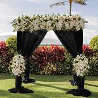 Tissu en tulle noir, draperie, rideaux transparents, toile de fond moderne, vintage, simple, draperies d'arche de mariage pour cérémonie et réception