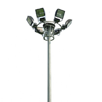 Projecteur intelligent à mât haut en acier galvanisé pour parcours de golf, éclairage de chantier, aéroport, 3000W