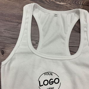 Fabricante OEM, Logotipo Personalizado, Chaleco Deportivo Ajustado, Ropa de Gimnasio, Top sin Mangas de Algodón Acanalado, Sexy, para Mujer, Top Básico - Product Image 6