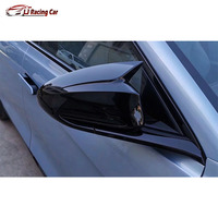 2 pièces Coques de rétroviseurs latéraux en ABS noir brillant et aspect fibre de carbone pour BYD Seal