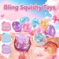 Jouets de décompression en silicone souple en forme d'œuf pour enfants et adultes, design moderne, cadeau d'Halloween pour soulager l'anxiété