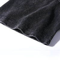 Fournisseur en gros de vêtements personnalisés : Lots de t-shirts vierges de qualité, avec logo OEM, t-shirts noirs délavés vintage, stock de vêtements