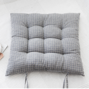 وسادة مقعد زخرفية قابلة للتخصيص، مصنوعة من ألياف البوليستر 100%، طقم من وسادتين مربعتين مبطنتين للمقاعد - Product Image 4