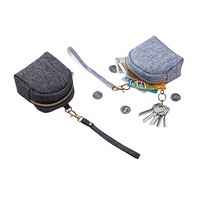 Mini porte-monnaie ouvert en tissu minimaliste, sac de rangement pour écouteurs, pendentif porte-clés pour couple, sac cadeau cowboy, unisexe, pour le commerce transfrontalier