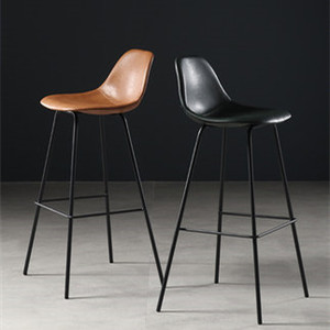 <span class=keywords><strong>Taburetes</strong></span> <span class=keywords><strong>de</strong></span> cuero sintético para oficina, silla nórdica creativa para restaurante, <span class=keywords><strong>cocina</strong></span>, comedor Industrial <span class=keywords><strong>de</strong></span> espalda baja, <span class=keywords><strong>taburetes</strong></span> para Bar, precio barato - Product Image 3