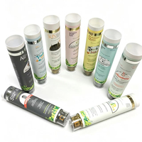 Emballage de tube cosmétique de luxe en PE avec bouchon à vis, plastique doux au toucher pour nettoyant visage et crème pour le visage