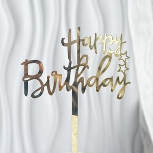 MOYI Decorazioni <span class=keywords><strong>per</strong></span> <span class=keywords><strong>Torte</strong></span> di Compleanno in Acrilico, Topper <span class=keywords><strong>per</strong></span> Cupcake con Glitter in Vetro, Spessore 1,3mm, Pronto <span class=keywords><strong>per</strong></span> la Spedizione - Product Image 3