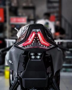 Luz Trasera Modificada para <span class=keywords><strong>Kawasaki</strong></span> ZX6R/<span class=keywords><strong>ZX4R</strong></span>/ZX10R con Intermitentes Integrados en Negro, Modelo Popular INS - Product Image 2