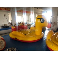 Vente en gros usine Huayue Bateau gonflable tractable en PVC en forme de canard pour 4 personnes, 3m, avec garantie de 2 ans