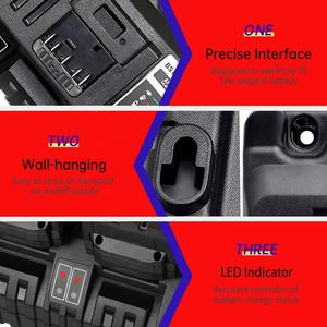 <span class=keywords><strong>Chargeur</strong></span> <span class=keywords><strong>rapide</strong></span> 4 ports 3A*4 BS1418, remplacement pour batterie <span class=keywords><strong>Bosch</strong></span> 14.4V/<span class=keywords><strong>18V</strong></span>, pour <span class=keywords><strong>chargeur</strong></span> 14.4V/<span class=keywords><strong>18V</strong></span> BAT609/BAT614 BAT618 - Product Image 2