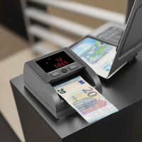 Detector de moneda de orientación EC600 portátil con lector de dinero infrarrojo magnético UM para contadores de billetes en euros