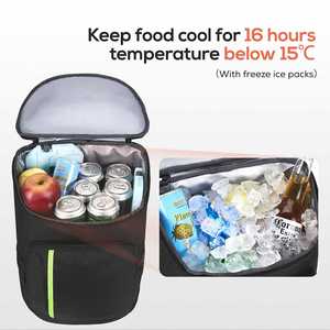 Designer Bags Large Soft Cooler Bag <b>Insulated</b> <b>Lunch</b> <b>Box</b> Backpack with Zippered Dispensing Lid Outdoor for Campus Cooler Bag - Product Image 3