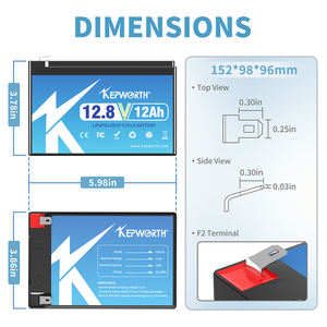 Usa/Eu/Jp/Uk Voorraad Lithium Ijzer Fosfaat Batterij 12.8V 12ah Energie-Opslag Batterij Voor Rv Golfkar Ev Super Lange Levensduur Van De Batterij - Product Image 4