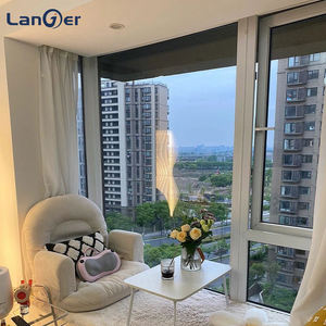 Fenêtre en <span class=keywords><strong>baie</strong></span> moderne en aluminium et verre, résistante aux ouragans, double vitrage, insonorisée, quincaillerie de marque allemande, écran en acier inoxydable - Product Image 2