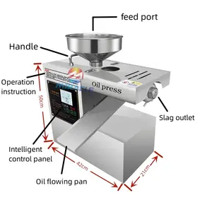 Maquina multifuncional de prensa de aceite de nueces y semillas negras maquina de extraccion de aceite
