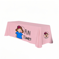Housse de table publicitaire extensible en polyester personnalisée 2025, impression par transfert thermique, pliable, personnalisation unique pour les salons professionnels