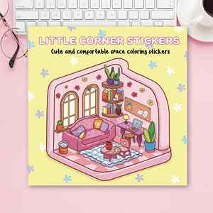 <span class=keywords><strong>Libro</strong></span> de Colección de Escenas 3D DIY para Aliviar el Estrés en Adultos, con Pegatinas para Niños y Adultos, Crea Tu Propia <span class=keywords><strong>Casa</strong></span> de Pegatinas - Product Image 1
