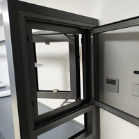 Puertas y Ventanas de Aluminio Diseñadas Específicamente para la Decoración de Cafeterías y Bares, Ventanas Abatibles de Aluminio con Vidrio Templado