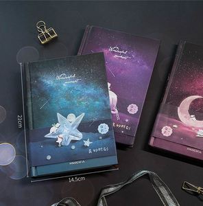 Cuaderno Mágico Luminoso 32K, Diario, Libreta de Notas, Material Escolar para Estudiantes, Agenda, Cuaderno de Tapa Dura con Diseño de Cielo Estrellado - Product Image 3