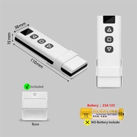 Module d'interrupteur RF pour stores et volets roulants motorisés, télécommande sans fil 315/433 MHz, 100-240 V CA, 16 A