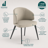 Chaise de bureau de luxe en lin, chaise d'appoint pour réception avec 4 pieds, pour bureau, hall d'hôtel, mobilier moderne