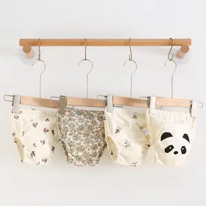 Pantalon d'entraînement multi-motifs en coton biologique en stock Sous-vêtements d'entraînement à la propreté pour bébés garçons et filles