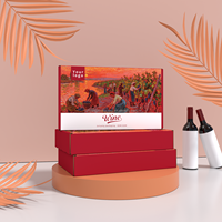 Scatola Regalo per Bicchieri da Vino di Alta Qualità, Confezione Ecologica in Cartone con Logo Personalizzato, Scatola di Lusso Stampata per Vino