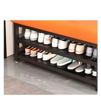 Puerta de Entrada, Sala de Estar Moderna y Sencilla, Sofá, Zapatero, Banco para Calzarse Zapatos Fácil de Usar, Puede Usarse para Sentarse